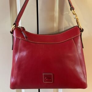 DOONEY & BOURKE  Red Florentine Leather Cassidy Hobo Shoulder Bag🌟LIKE NEW🌟